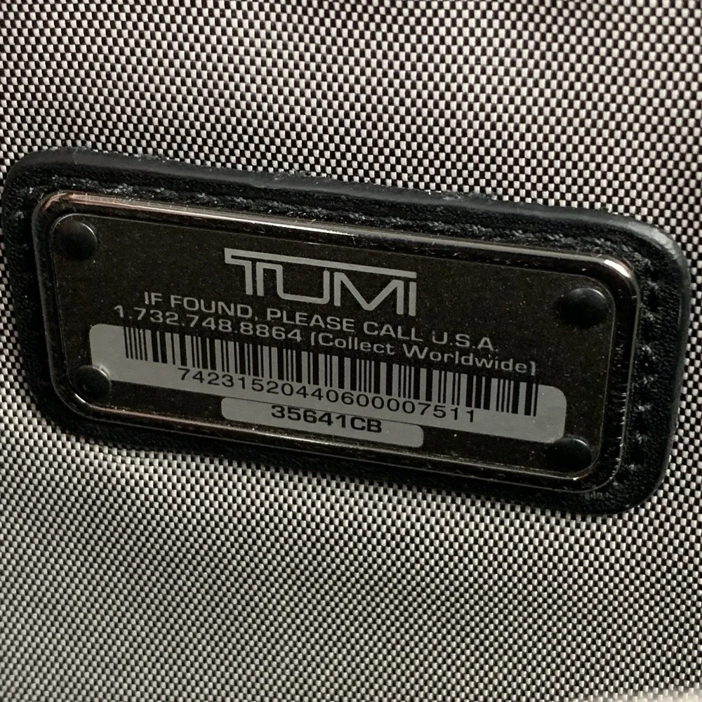 Tumi CFX Carbon Fiber Marina Medium Briefcase Luxury Black Bag Messenger